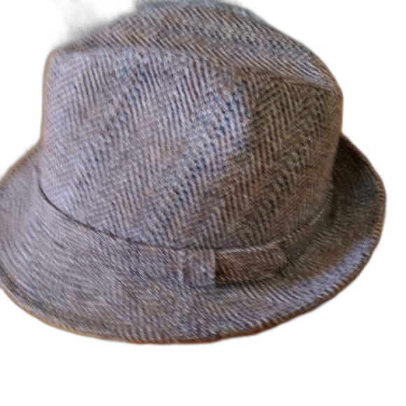 McGregor Headwear Brown Tweed Hat Medium 7 - 7 1/4. Wool Acrylic Nylon Blend - Picture 2 of 5
